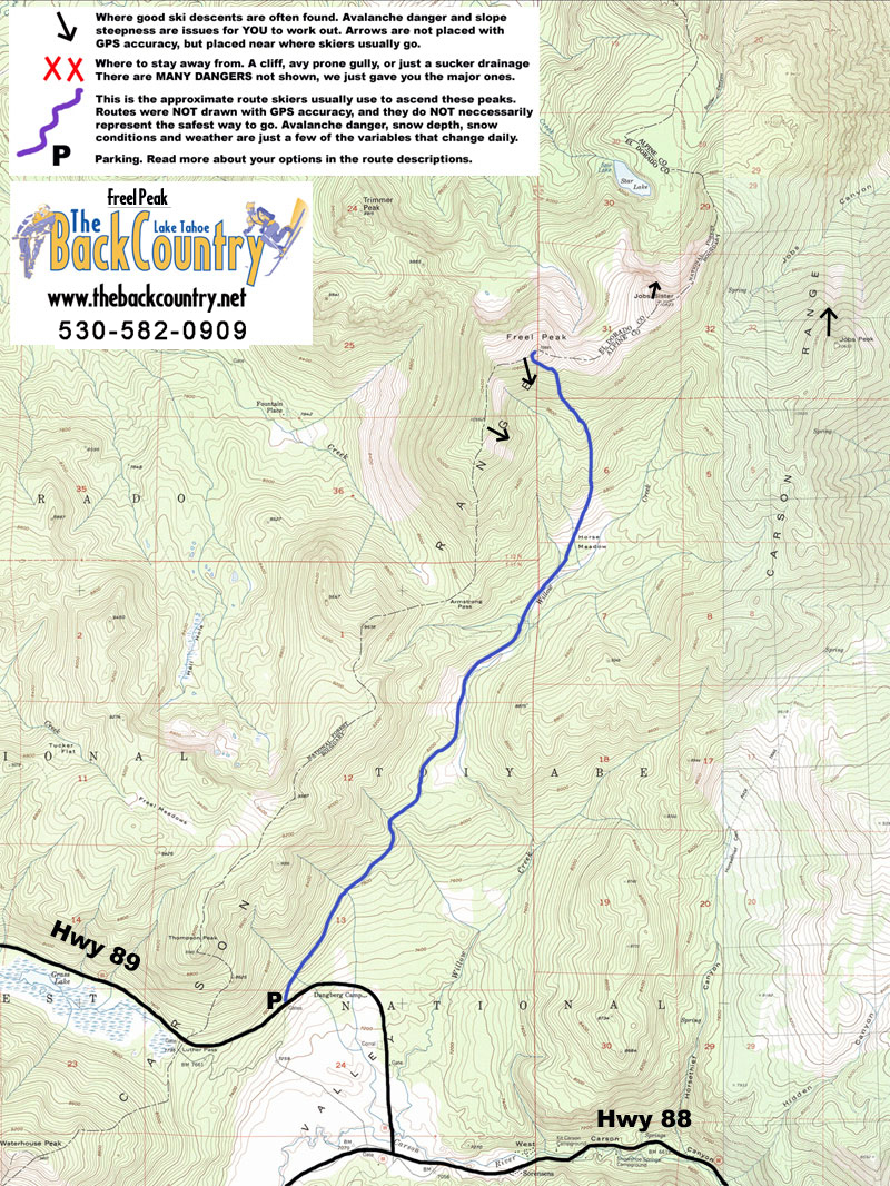 Freel Peak Topo Map