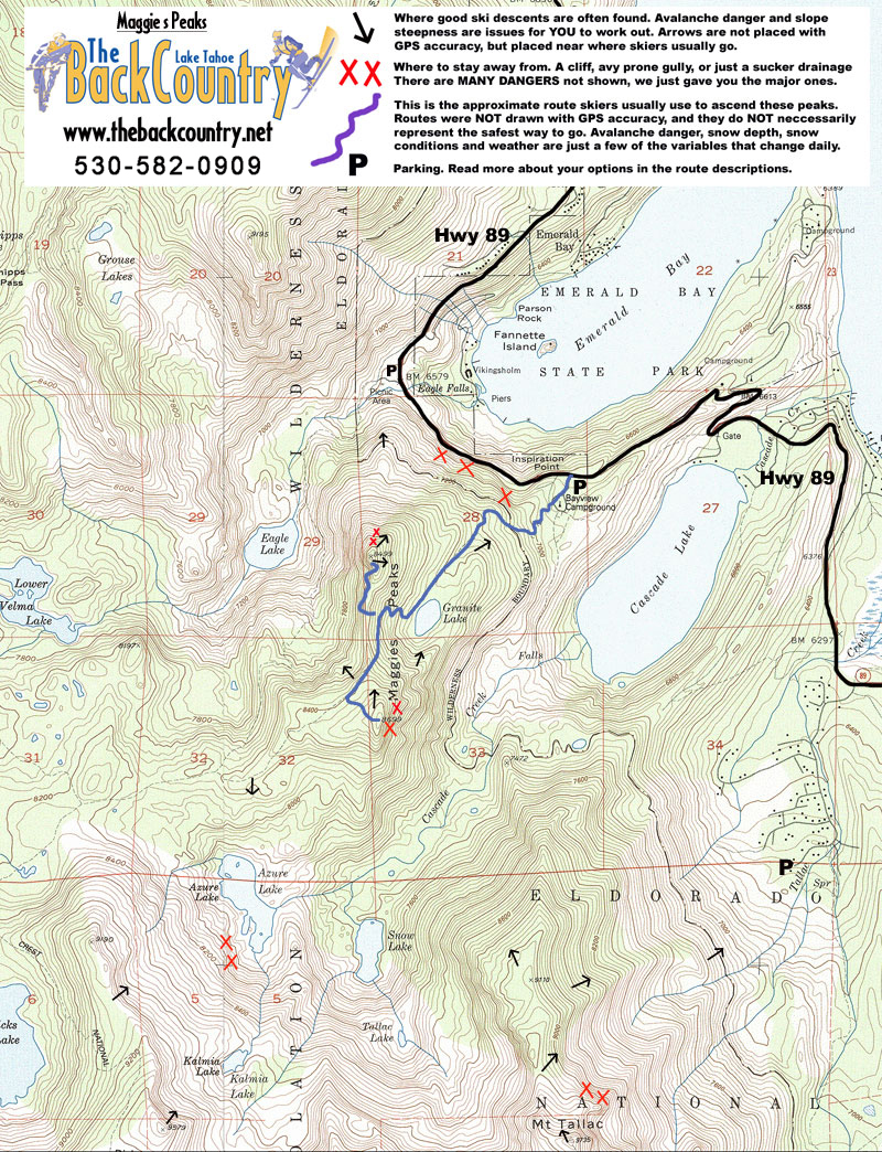 Maggies Peak Topo Map