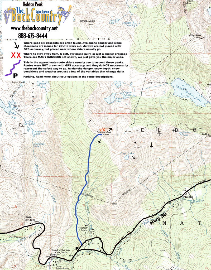 Ralston Peak Topo Map