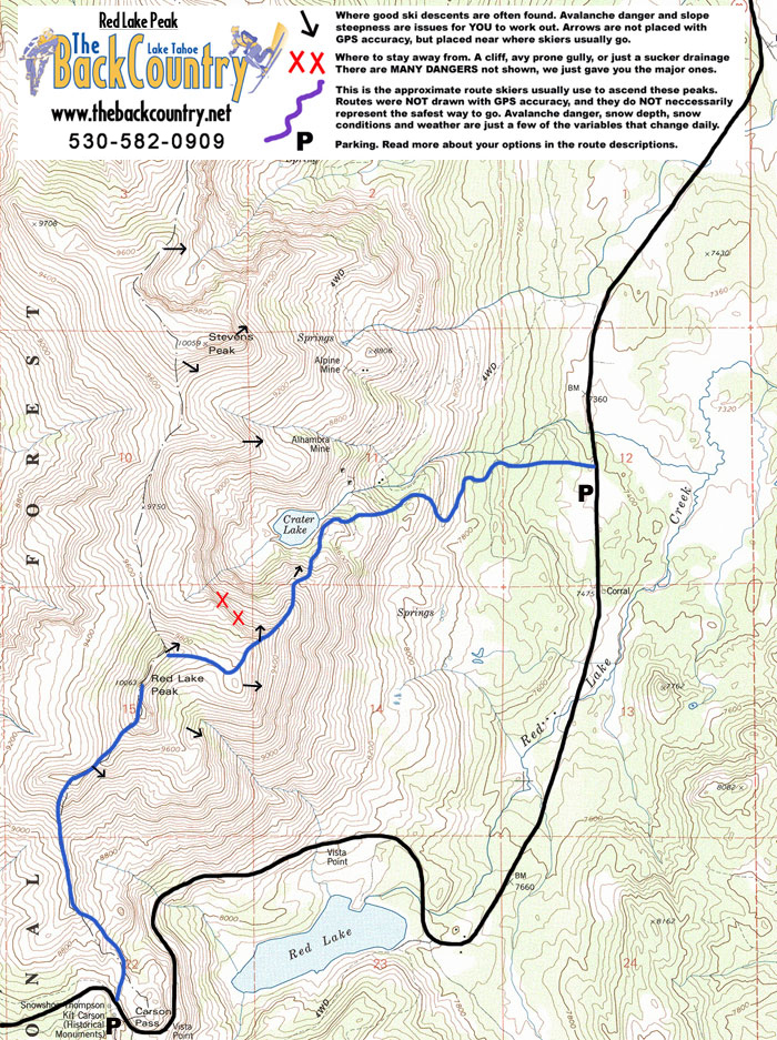 Red Lake Peak Topo Map